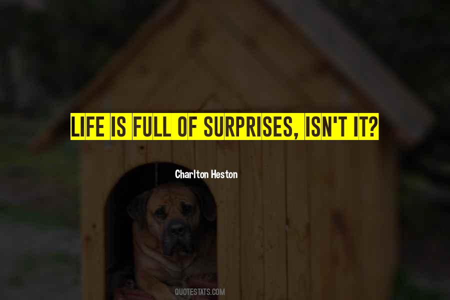 Full Of Surprises Quotes #1581662