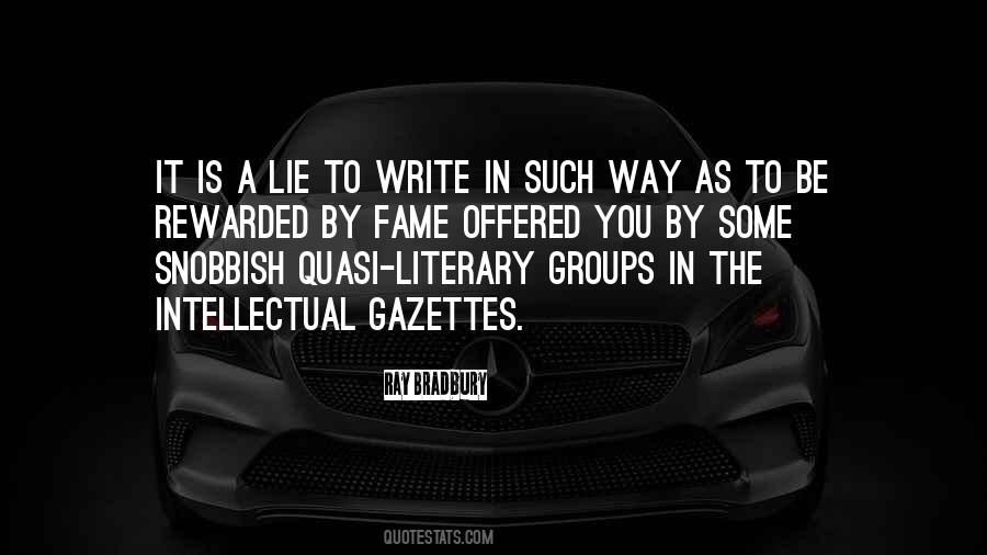 Literary Fame Quotes #960138