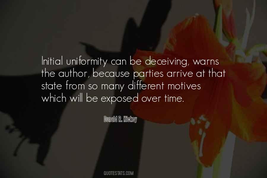 Quotes About Uniformity #957258