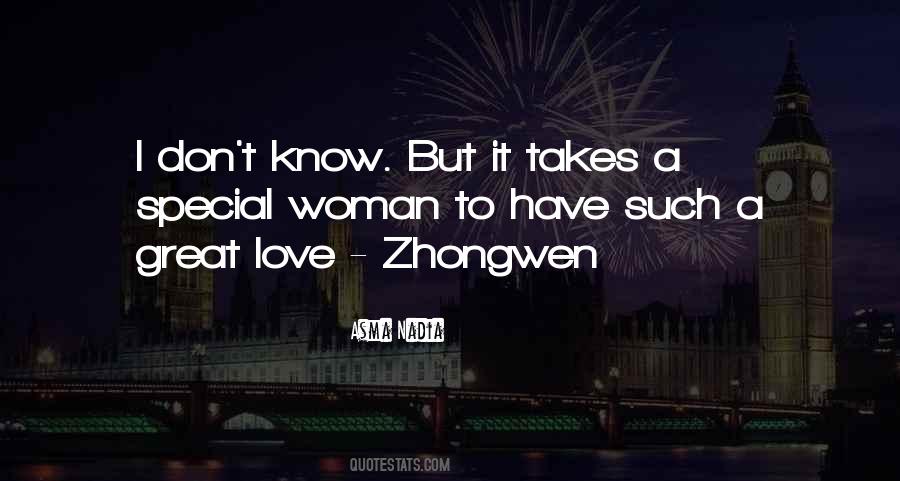 Quotes About A Special Woman #1368980