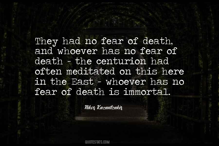 Quotes About No Fear Of Death #1205218