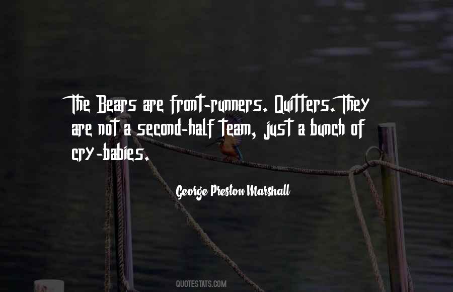 Quotes About Front Runners #182315
