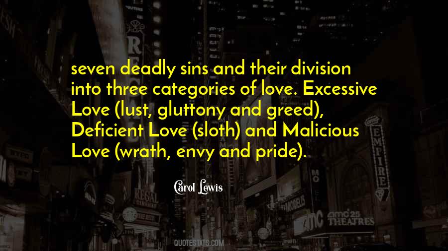 Quotes About Seven Deadly Sins #1316858