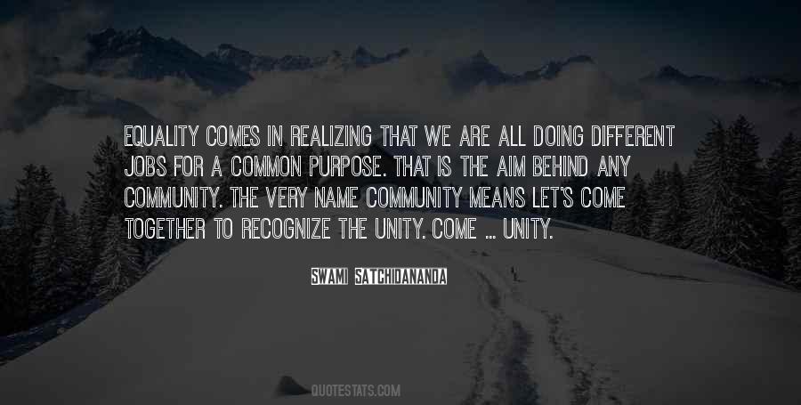 Quotes About Community Unity #705518