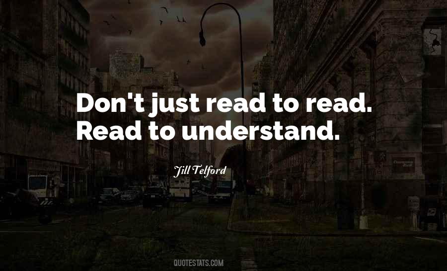 Quotes About Reading Comprehension #670781