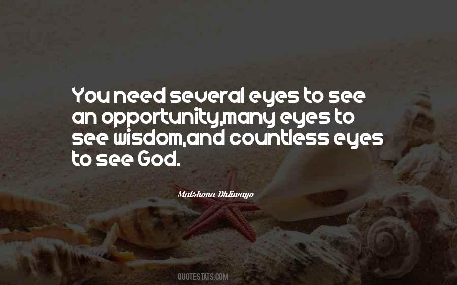 Quotes About Many Eyes #912330