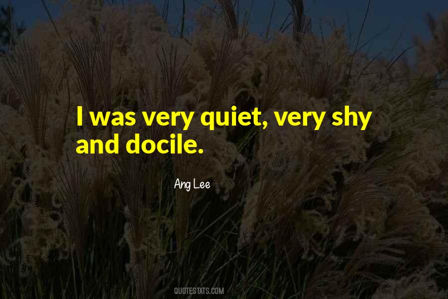 Quotes About Docile #650563