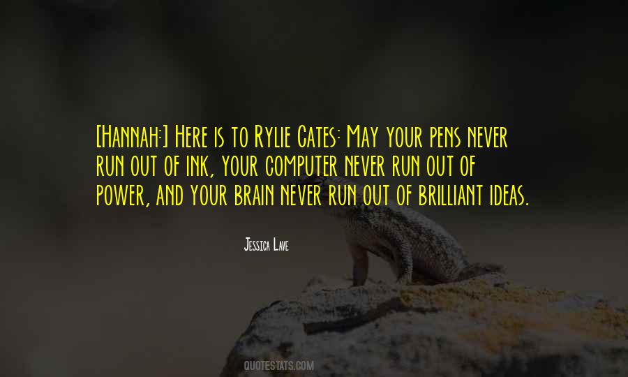 Brain And Power Quotes #1731803