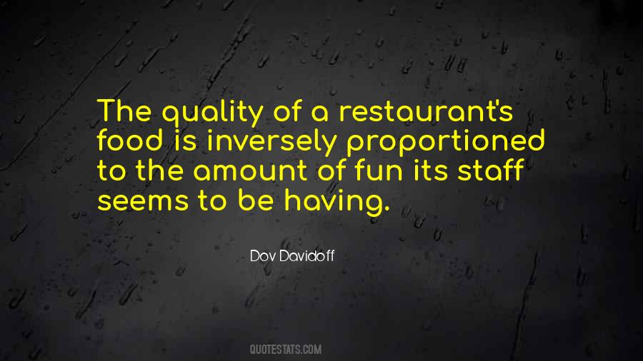 Quotes About Quality Of Food #852819