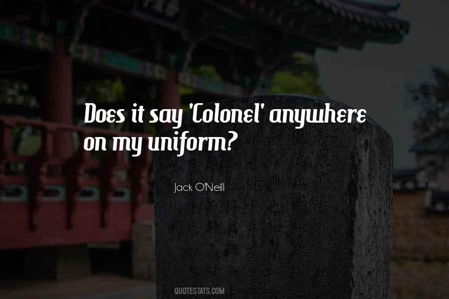 Quotes About Colonels #919428