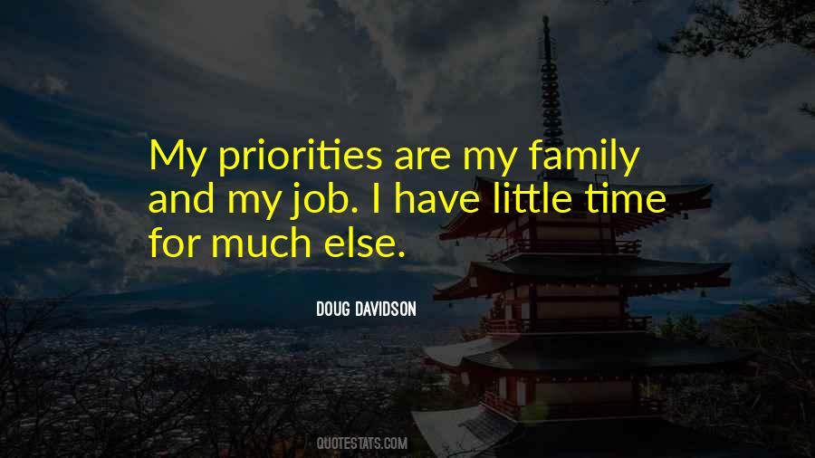 Family Priorities Quotes #1455034