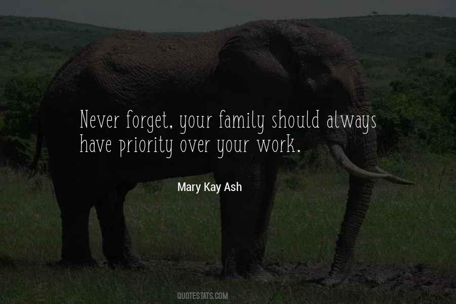 Family Priorities Quotes #256853