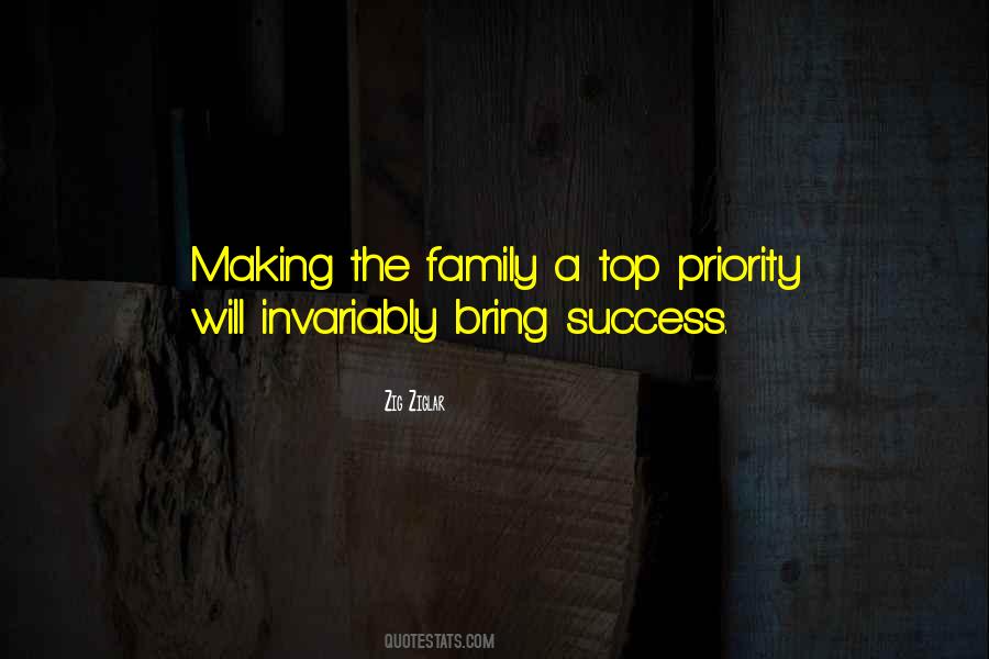 Family Priorities Quotes #537438