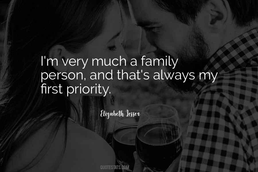 Family Priorities Quotes #889327