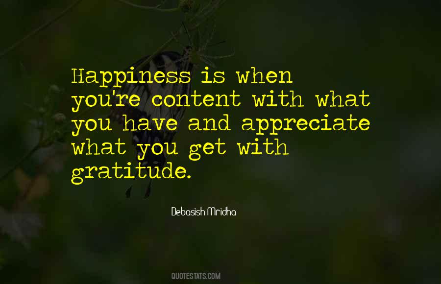 Quotes About Gratitude And Happiness #86439