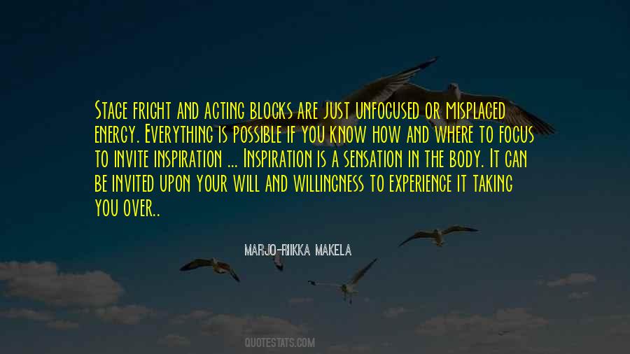 Acting Inspiration Quotes #620862