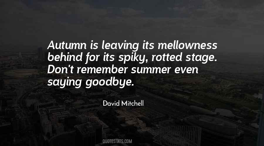 Quotes About Saying Goodbye To The Past #85988