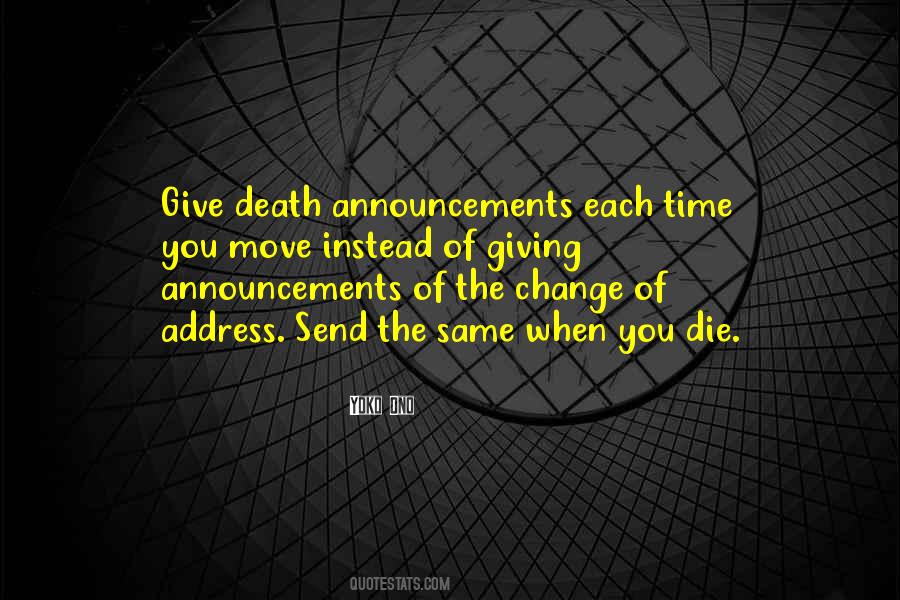 Quotes About Announcements #60462