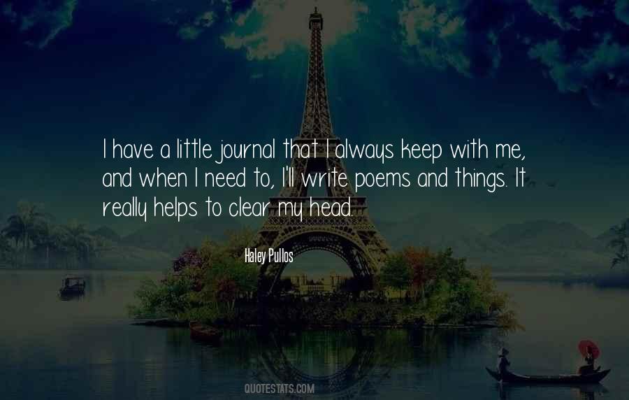 Quotes About Writing A Journal #1643820