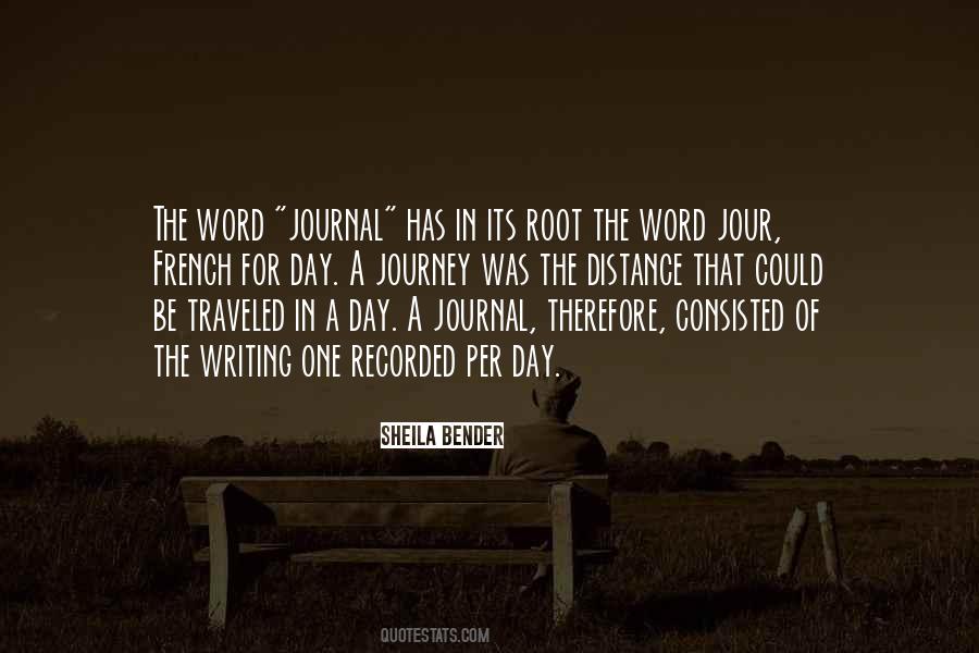 Quotes About Writing A Journal #1834564