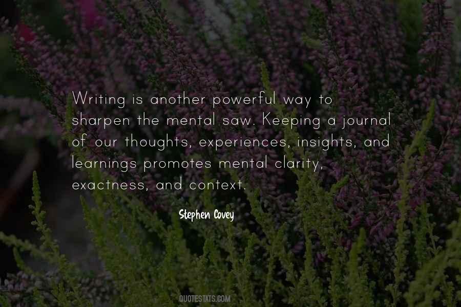 Quotes About Writing A Journal #248352
