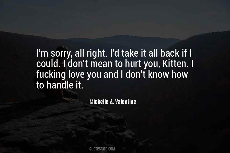 Quotes About I'm Sorry #1198737