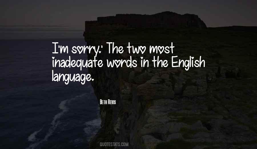 Quotes About I'm Sorry #1221187