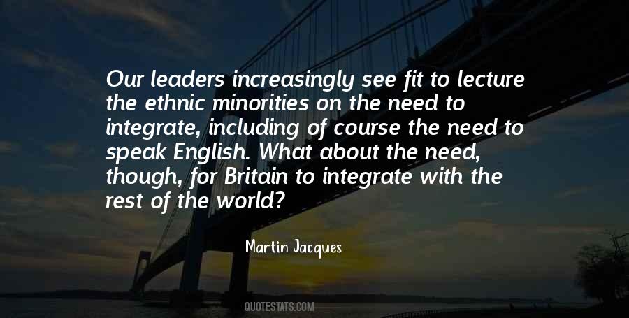 Quotes About Ethnic Minorities #1462277