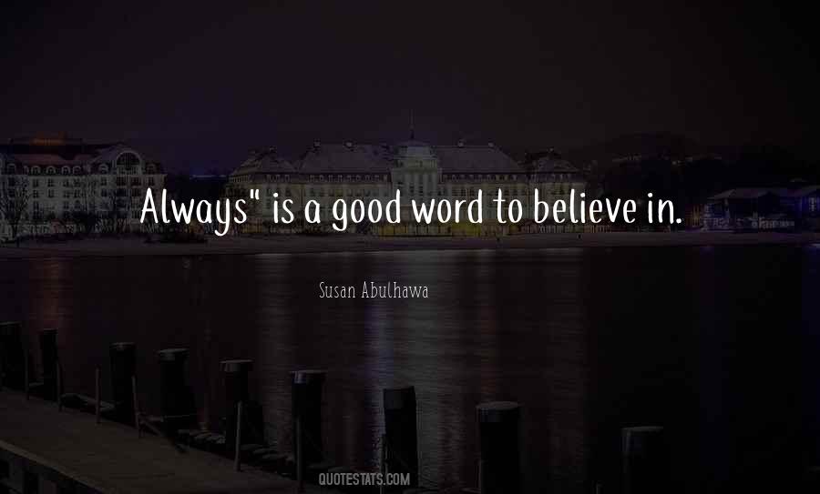 Quotes About A Good Word #853507