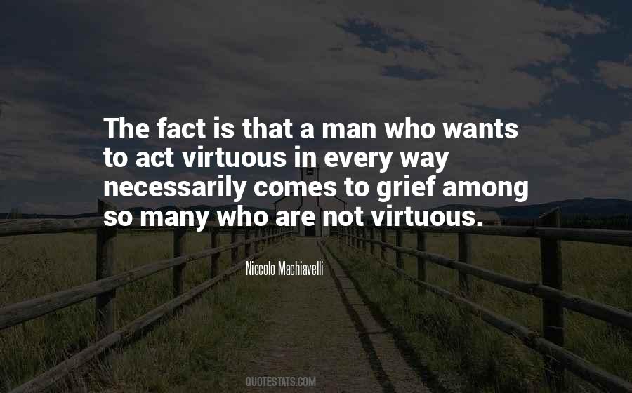 Virtuous Man Quotes #537897
