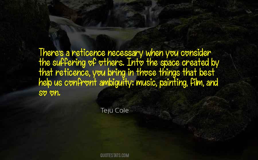 Quotes About Reticence #1420441