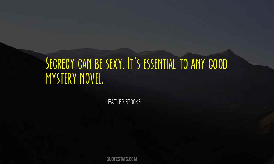 Sexy Mystery Quotes #129699