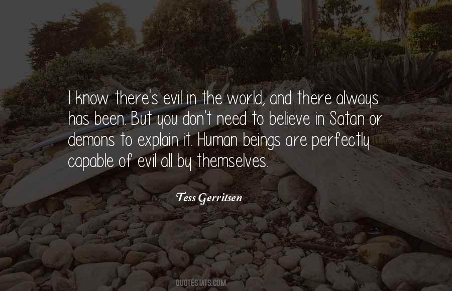 Quotes About Evil In The World #32623