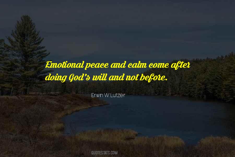 Emotional Peace Quotes #917239