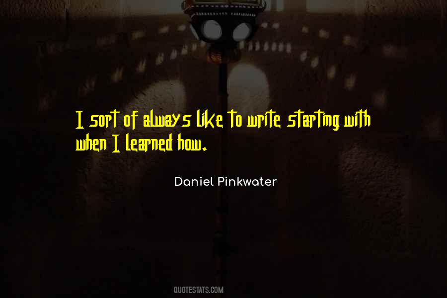 Quotes About Pinkwater #1483766