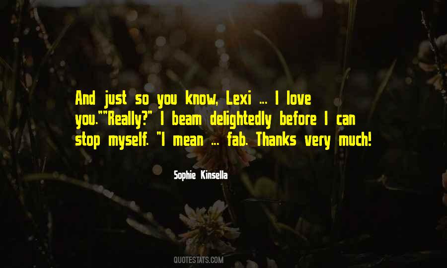 Just Thanks Quotes #747116