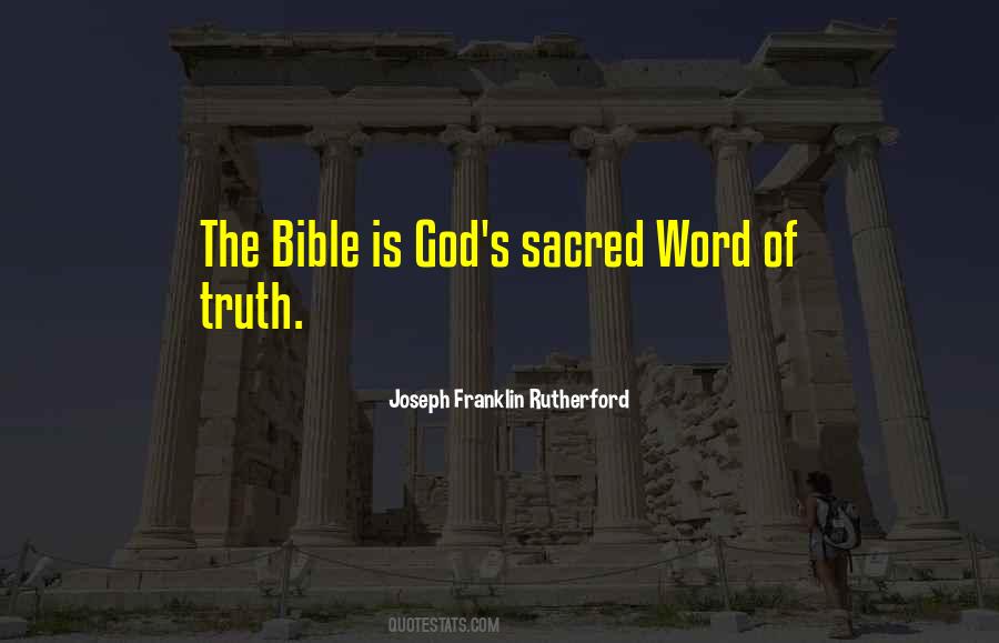 Truth Of God S Word Quotes #1808363