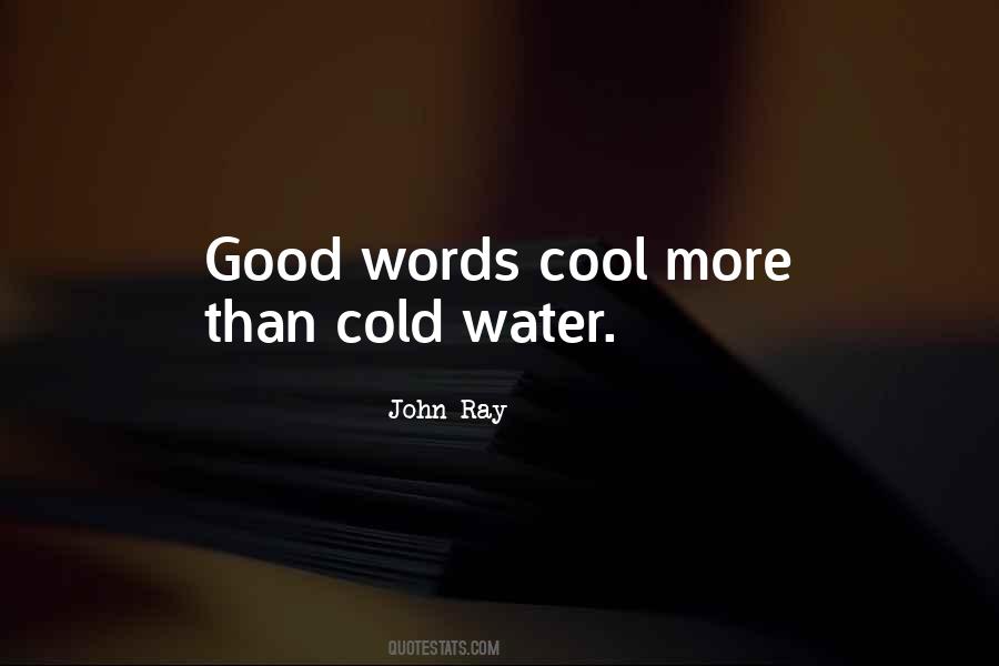 Quotes About Cold Water #1611397