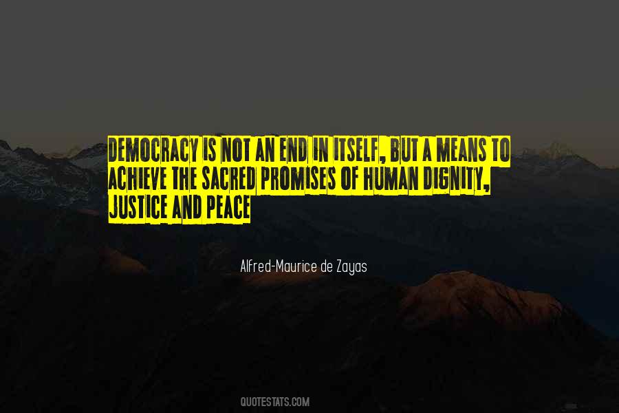 Justice And Human Dignity Quotes #668219