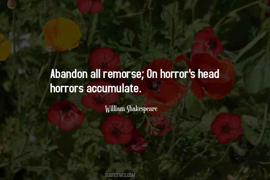 Quotes About Horrors #962897