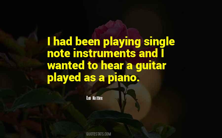 Quotes About Playing Instruments #1169404