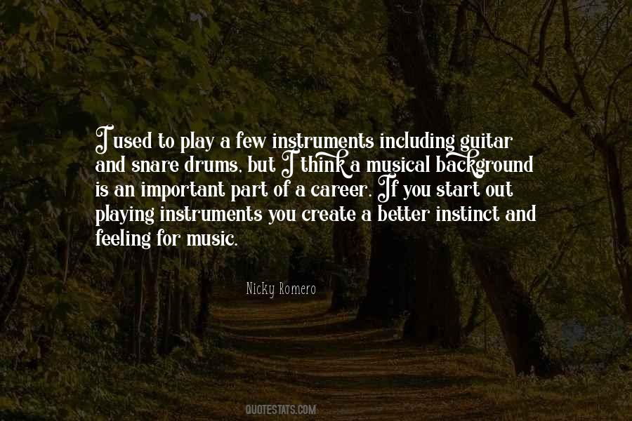 Quotes About Playing Instruments #610037