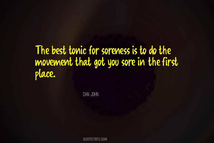 Quotes About Soreness #1502417