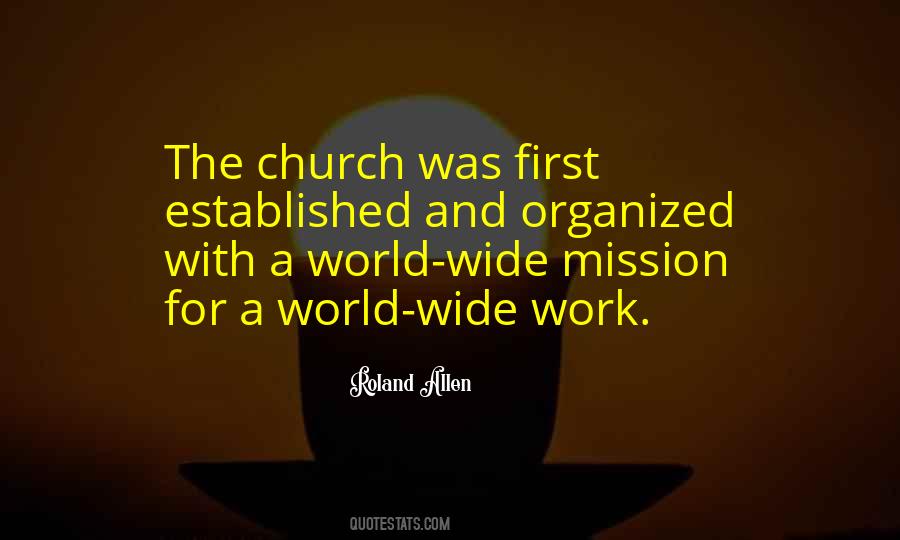 Quotes About Mission Work #840082