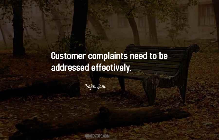 Quotes About Customer Complaints #1289051