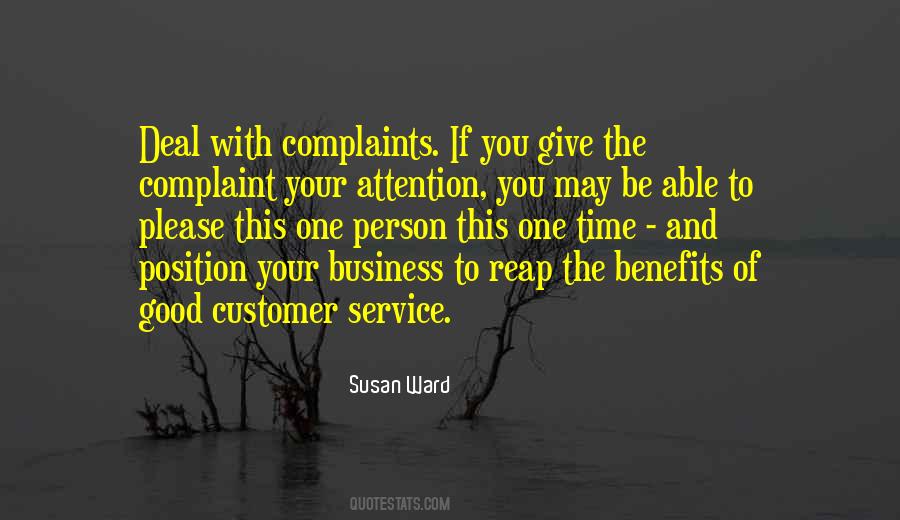 Quotes About Customer Complaints #1519710