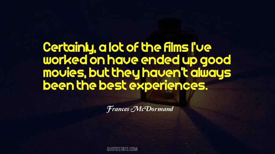 Quotes About Good Movies #218643