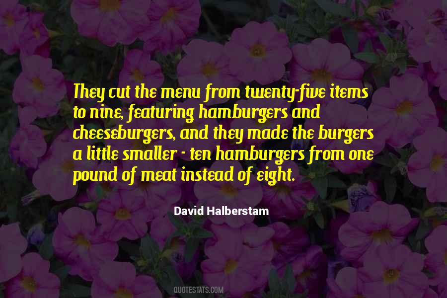 Quotes About Hamburgers #1413054
