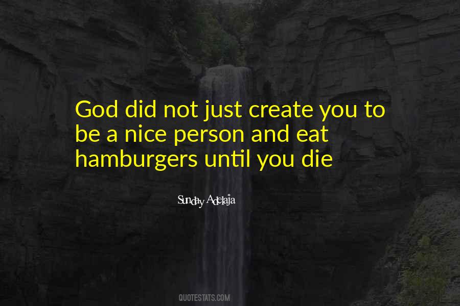 Quotes About Hamburgers #234544