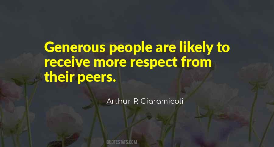 Respect Of Your Peers Quotes #175843